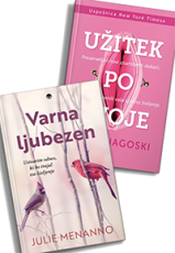 Komplet knjig Varna ljubezen Julie Menanno in Užitek po tvoje Emily Nagoski za razumevanje intime