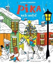 Naslovnica knjige Pika reši božič avtorice Astrid Lindgren