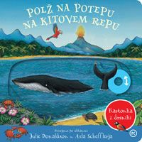 Polž na potepu na kitovem repu - kartonka z drsniki