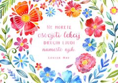 Razglednica Ne morete osvojiti lekcij drugih
