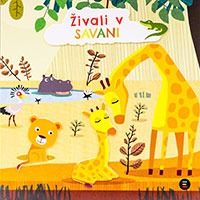 Naslovnica knjige Živali v savani avtorice Nicole Colas des Francs